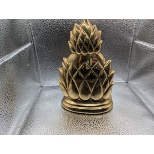 Vintage Carolina Brass Pineapple Single  Bookend (Or Paperweight!) (AS IS)
